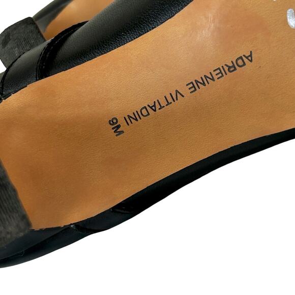 ADRIENNE VITTADINI Leather 9M Sexy Buckle Ankle Boots Black 4" Heel Zipper - Picture 8 of 8